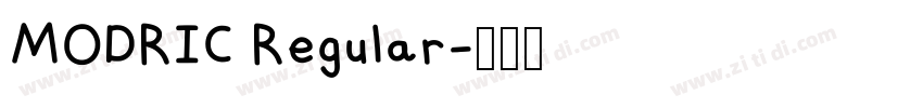 MODRIC Regular字体转换